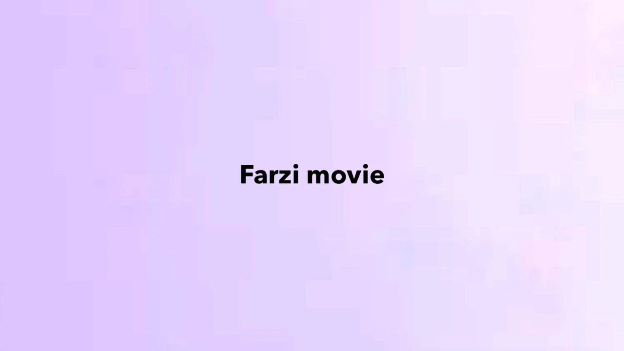 Farzi movie