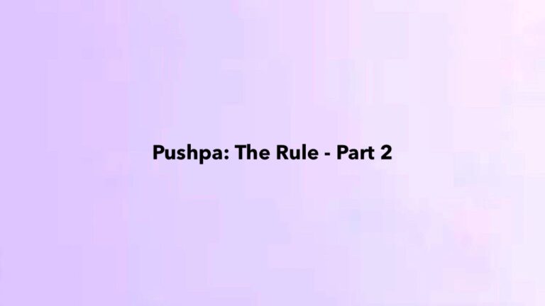 Pushpa: The Rule – Part 2